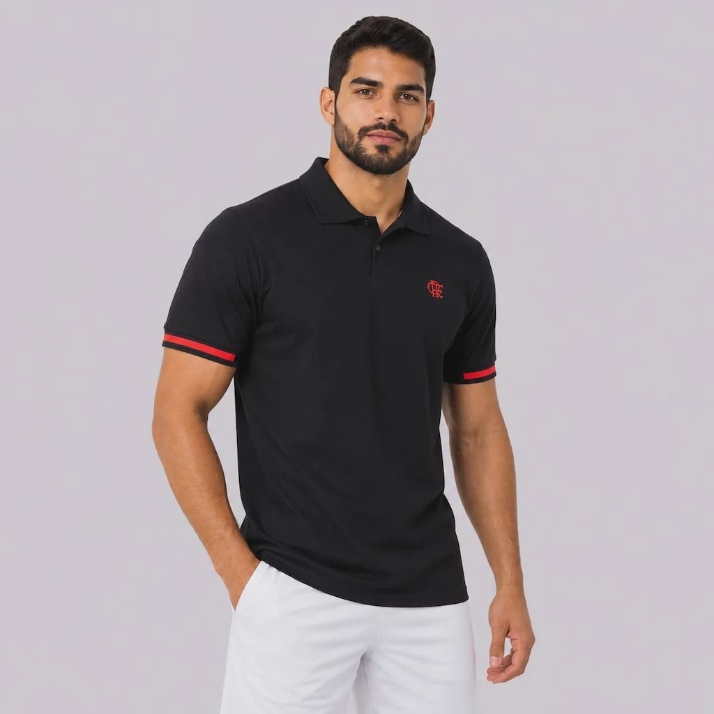 Imagem 3 do produto Camisa Polo Flamengo Raça Rubro-Negra Legado Masculina