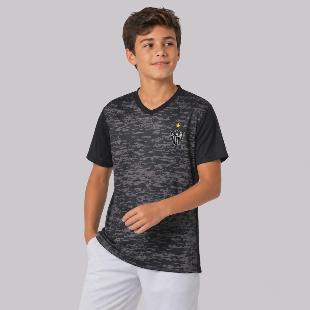Imagem 2 do produto Camisa do Atlético Mineiro Rajada Infantil