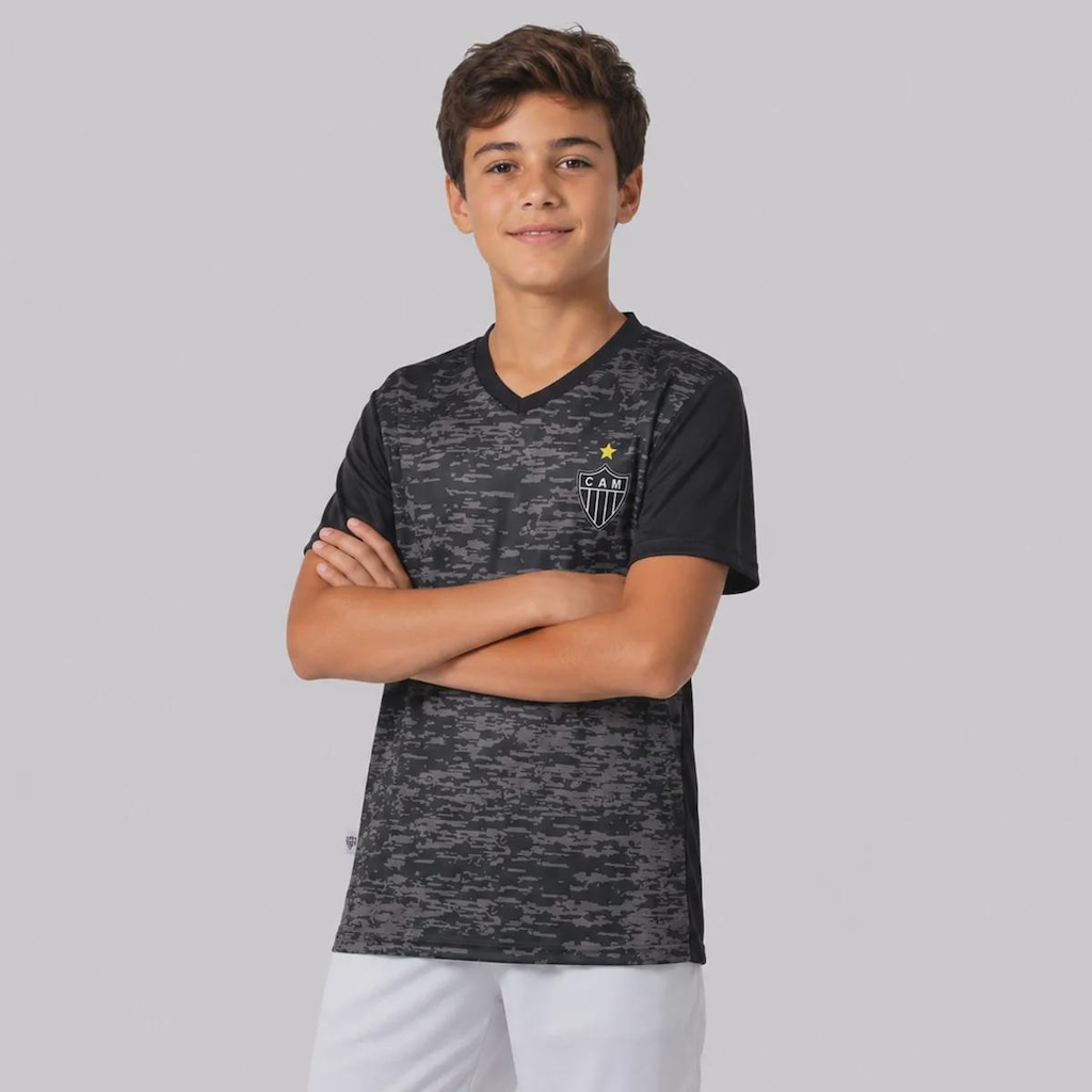 Imagem 3 do produto Camisa do Atlético Mineiro Rajada Infantil