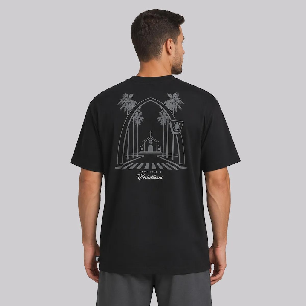 Imagem 4 do produto Camiseta do Corinthians Nossa História SCCP Oversized Masculina