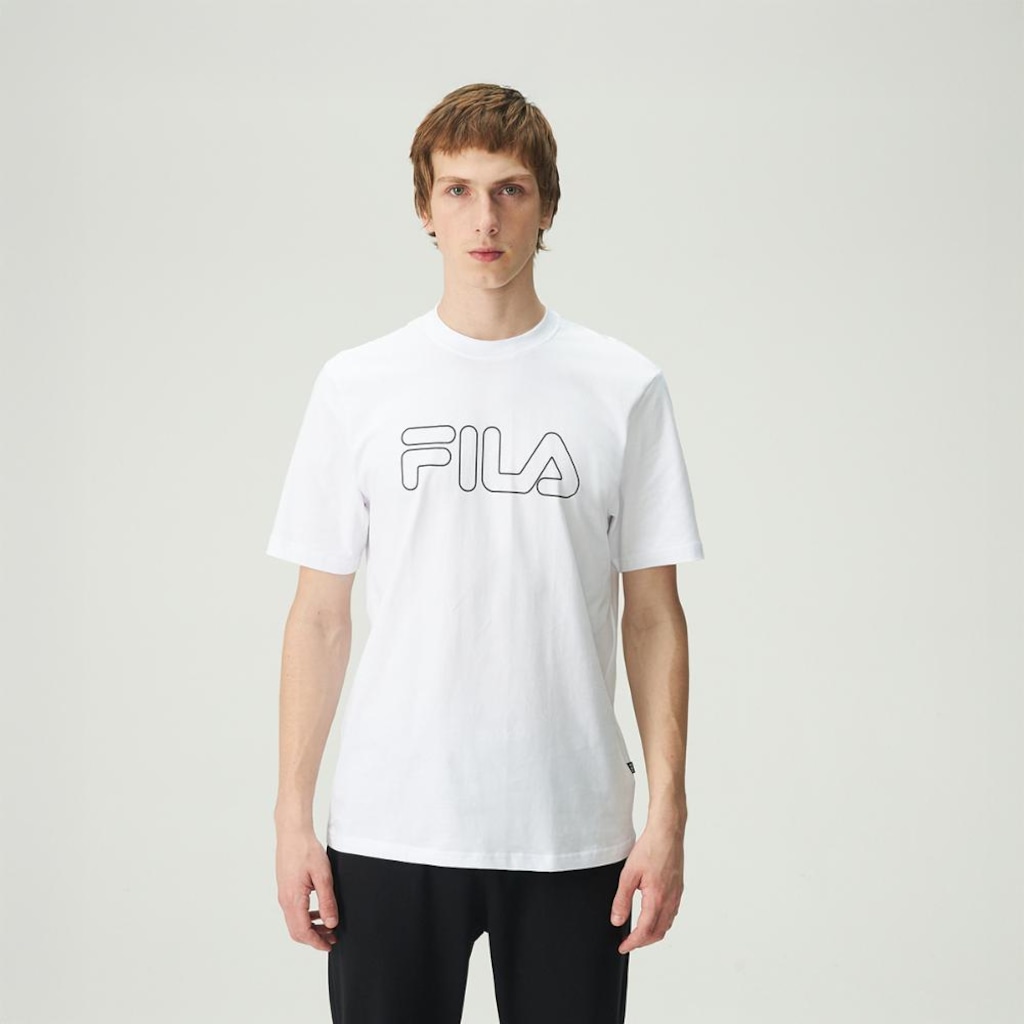 Imagem 1 do produto Camiseta Fila Regular Letter Outline Masculina