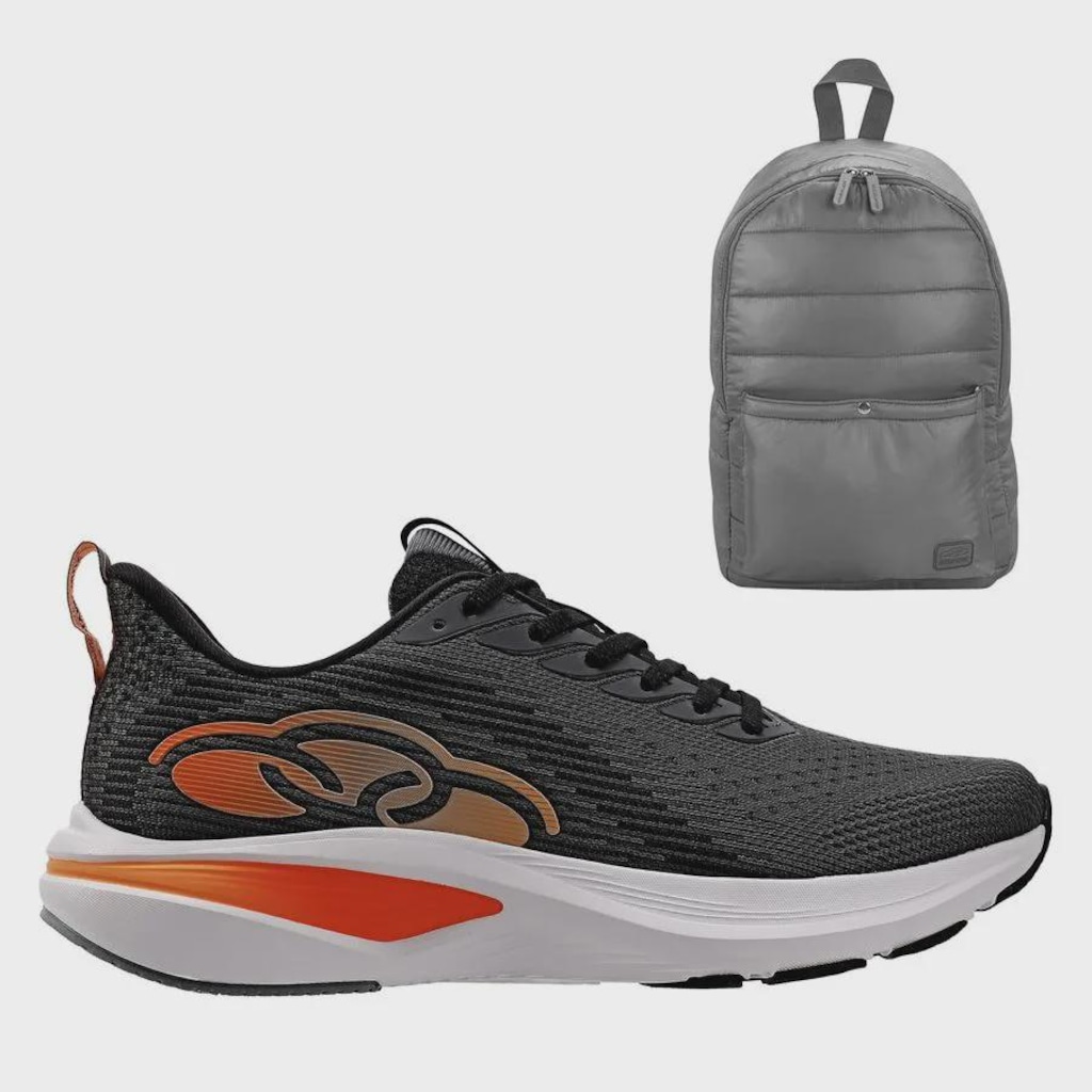 Imagem 1 do produto Kit Tênis Unissex Olympikus Voa 2 e 1 Mochila Olympikus Puffer
