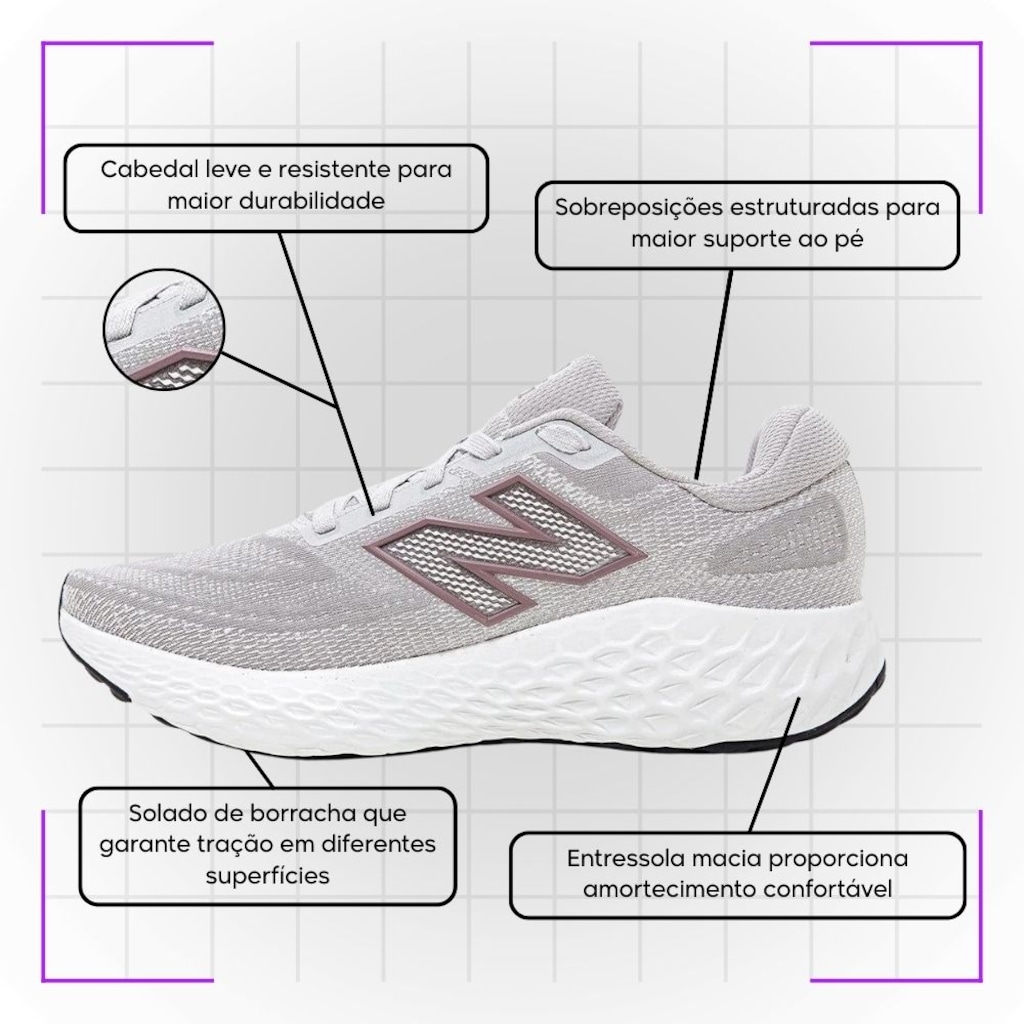 Imagem 3 do produto Tênis Feminino New Balance Evoz V4 -
