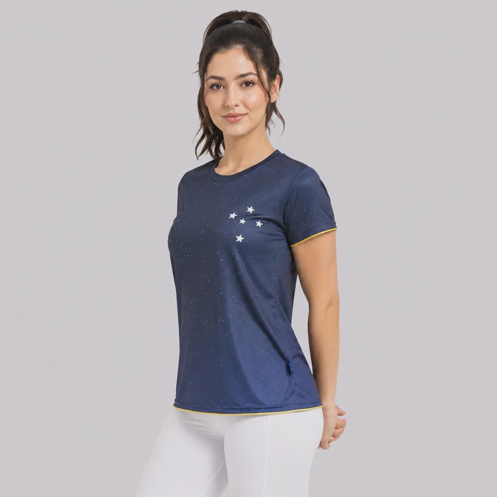 Imagem 2 do produto Camisa Baby Look do Cruzeiro Esportiva Constelação Feminina