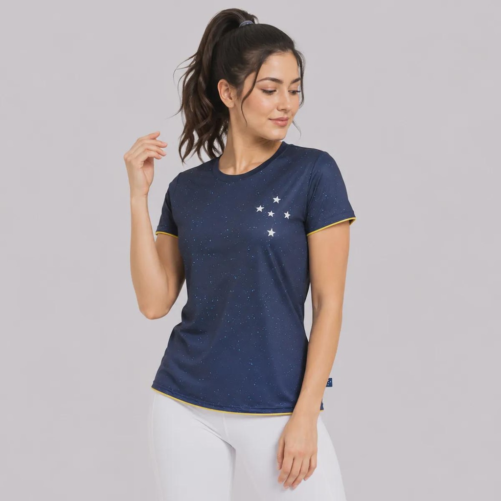 Imagem 3 do produto Camisa Baby Look do Cruzeiro Esportiva Constelação Feminina