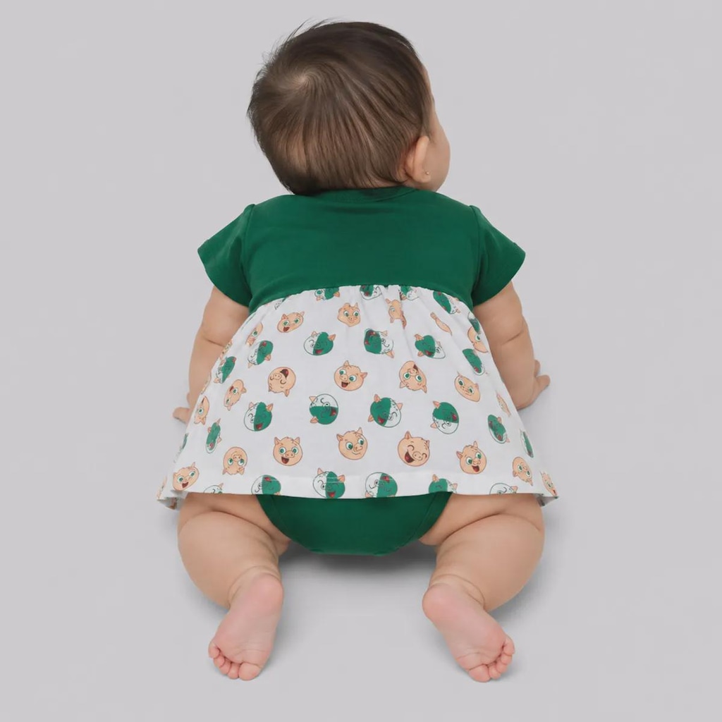 Imagem 2 do produto Body do Palmeiras Vestido Porquinho Infantil