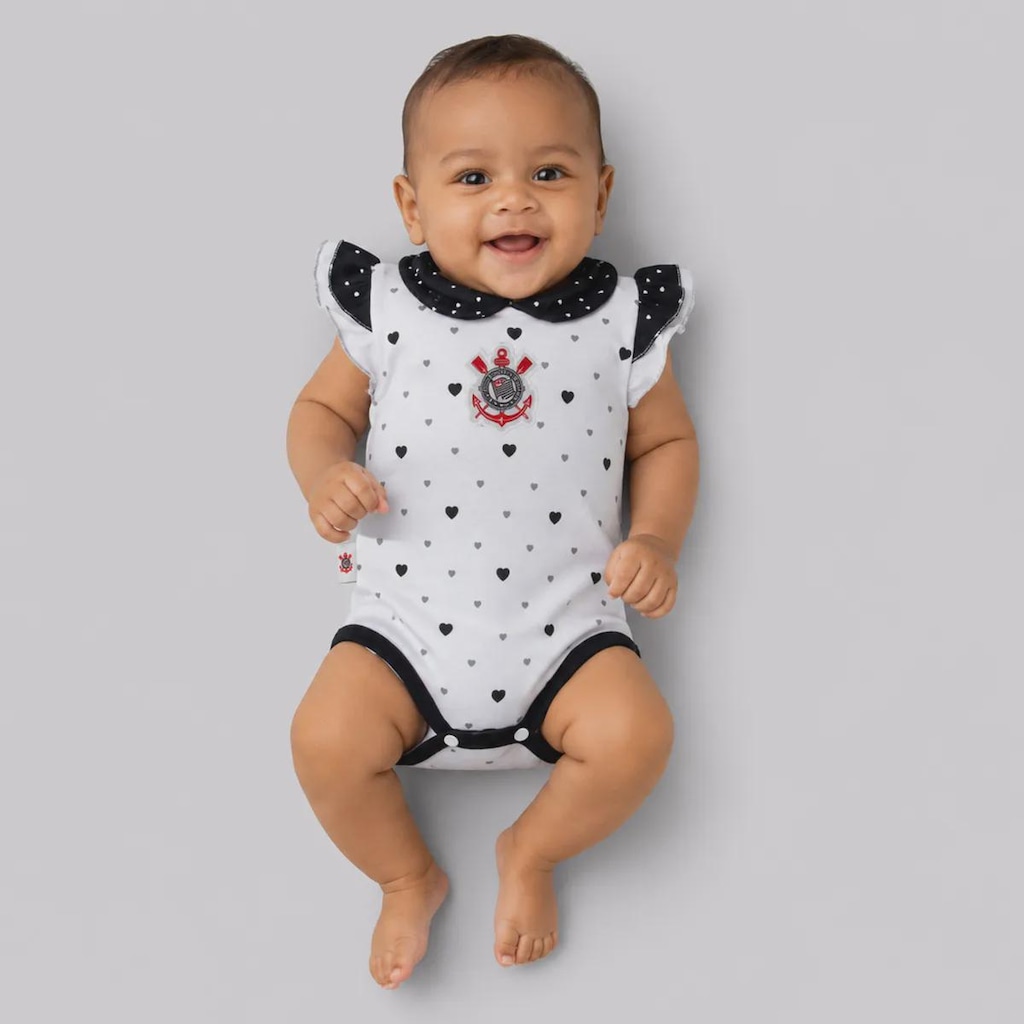 Imagem 1 do produto Body do Corinthians Coração Infantil