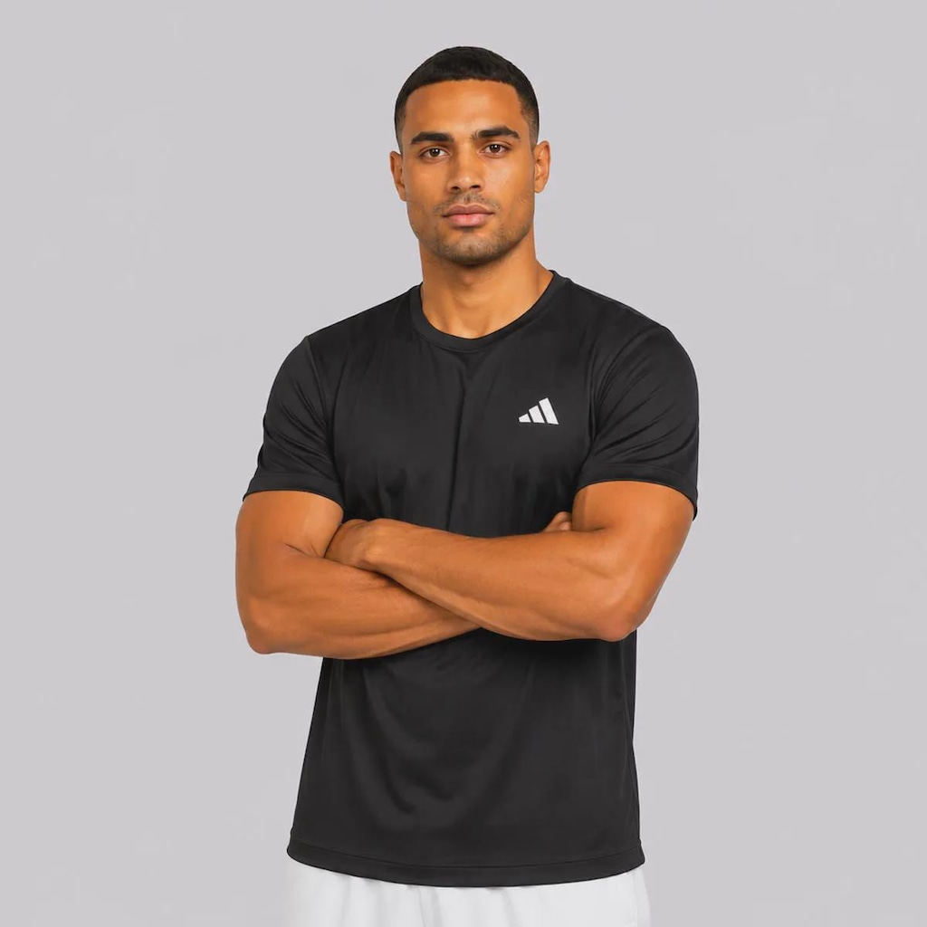 Imagem 3 do produto Camiseta adidas Treino 3 Listras Poliamida Masculina