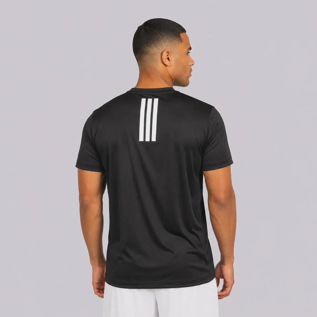 Imagem 4 do produto Camiseta adidas Treino 3 Listras Poliamida Masculina