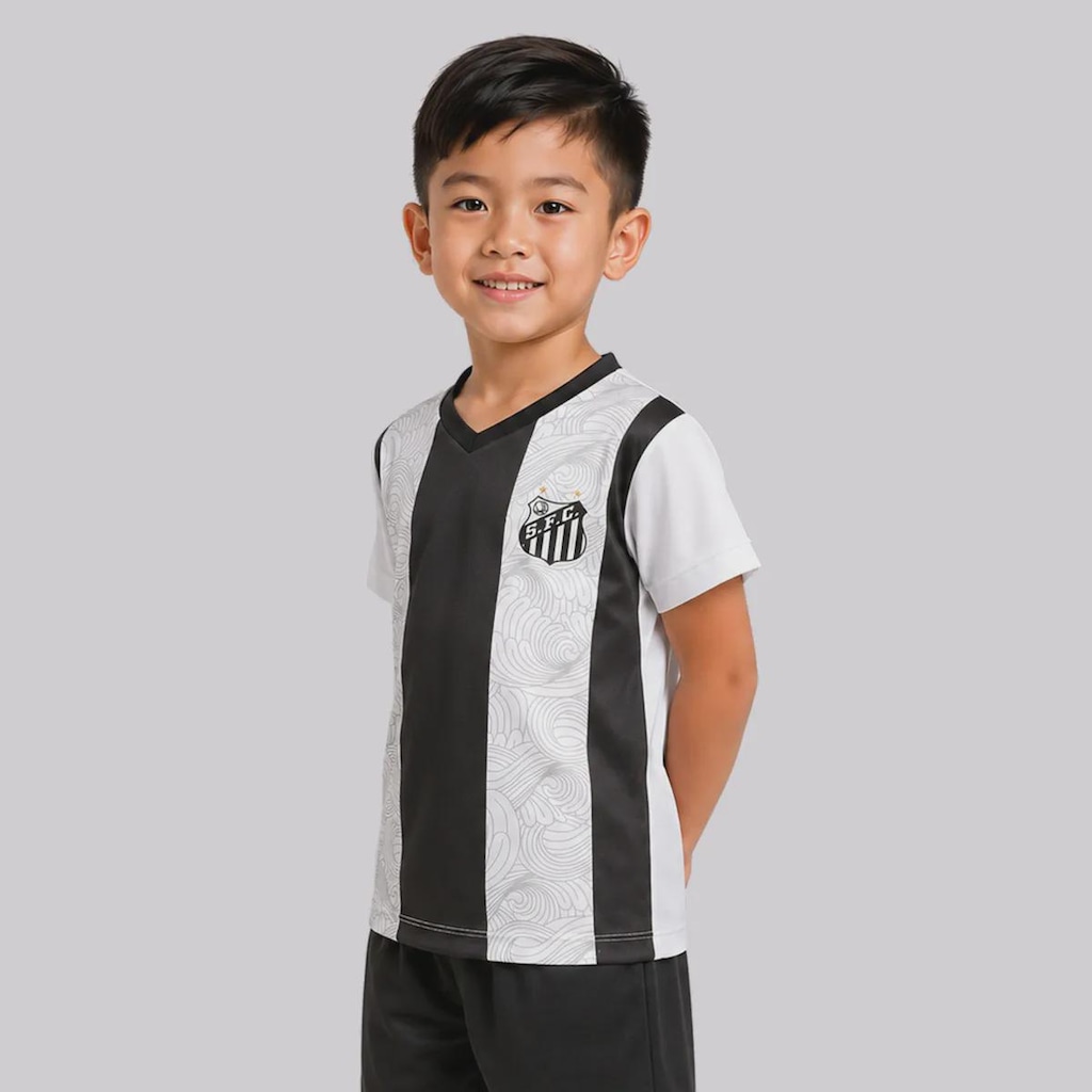 Imagem 2 do produto Camisa do Santos Faixas Infantil