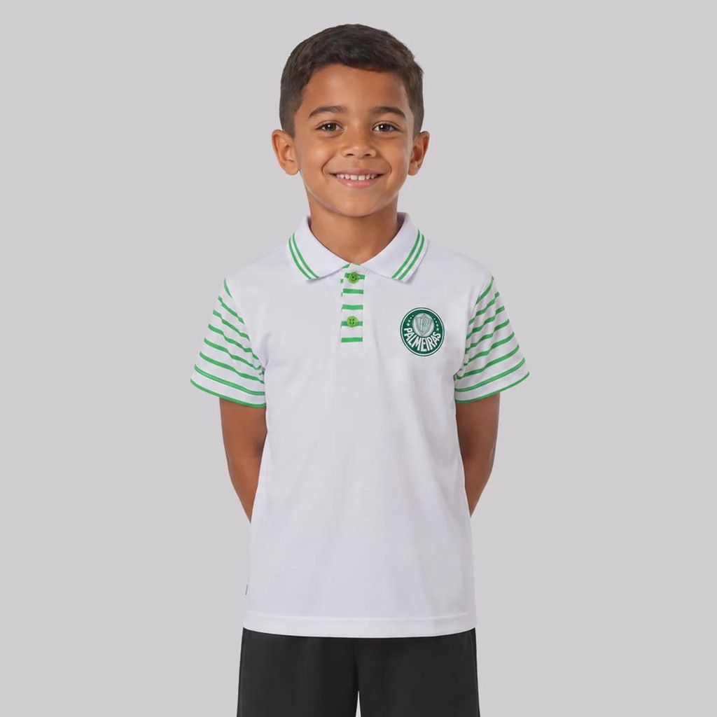 Imagem 1 do produto Camisa Polo do Palmeiras Malha Infantil