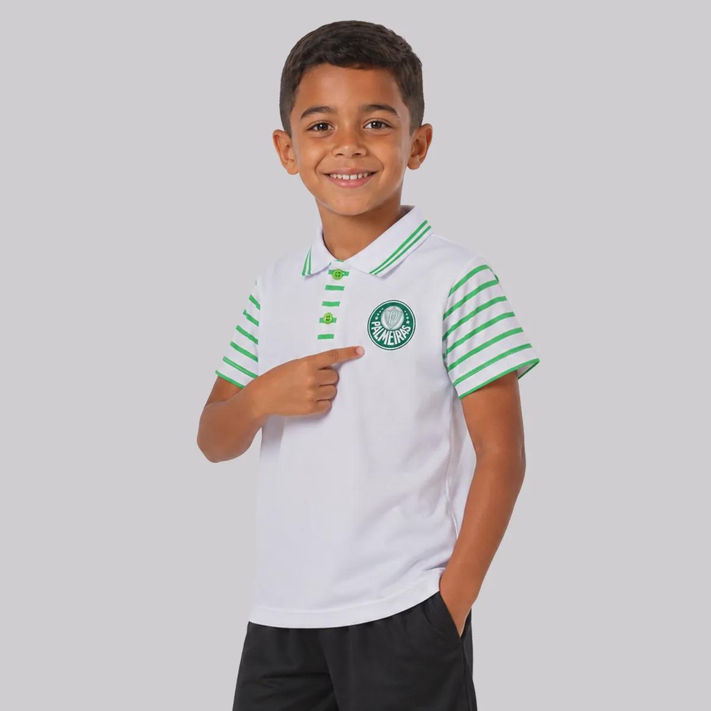 Imagem 2 do produto Camisa Polo do Palmeiras Malha Infantil
