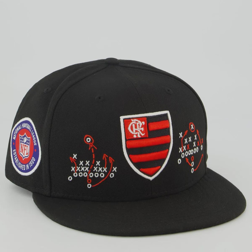 Imagem 3 do produto Boné Unissex New Era Flamengo 5950 NFL Brasil Game 2026 Aba Reta