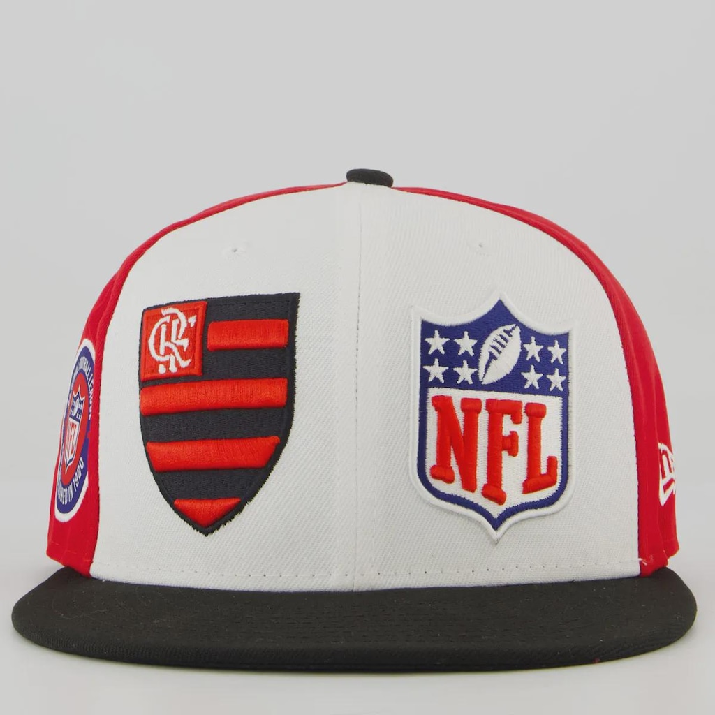Imagem 2 do produto Boné Unissex New Era Flamengo 5950 NFL Brasil Game 2026 Dual Aba Reta