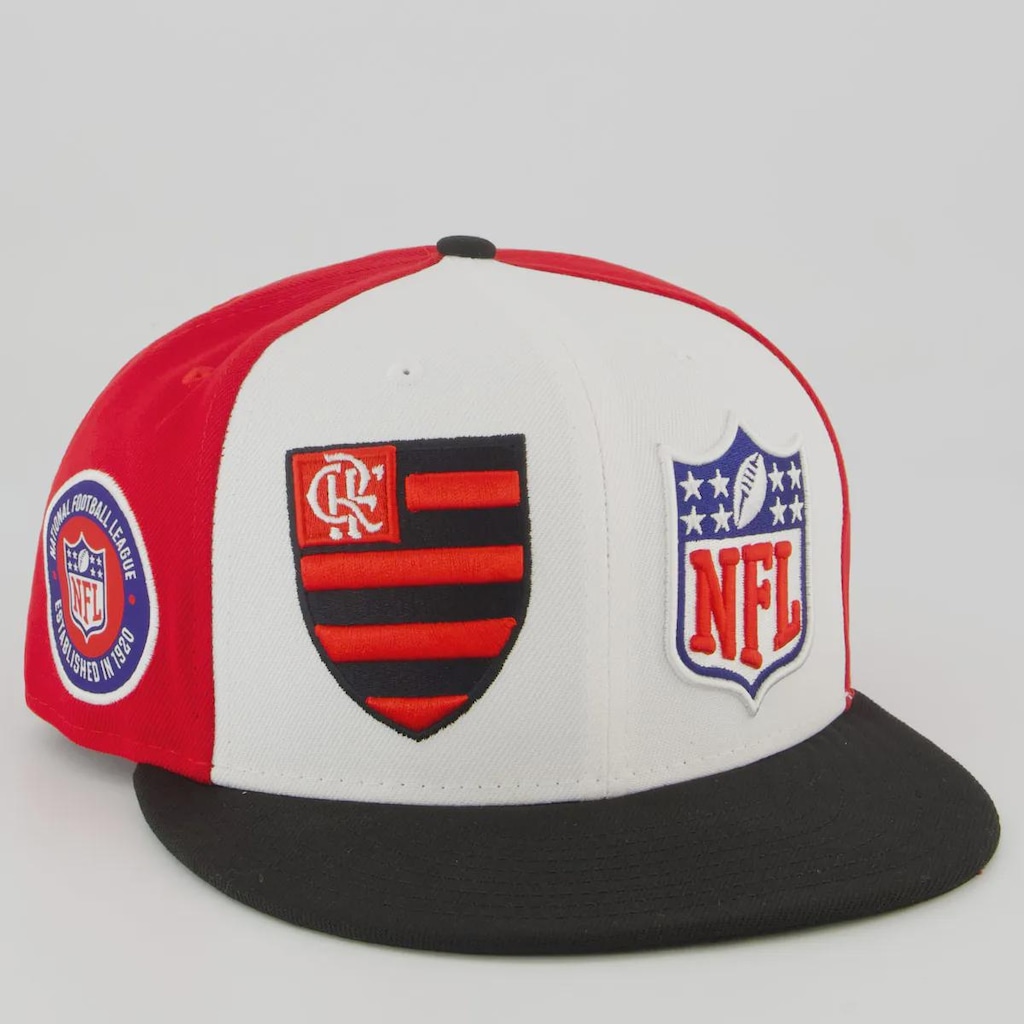 Imagem 3 do produto Boné Unissex New Era Flamengo 5950 NFL Brasil Game 2026 Dual Aba Reta