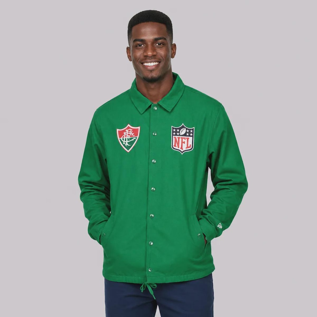 Imagem 1 do produto Jaqueta New Era Fluminense NFL Brasil Game 2026 Coach Masculina