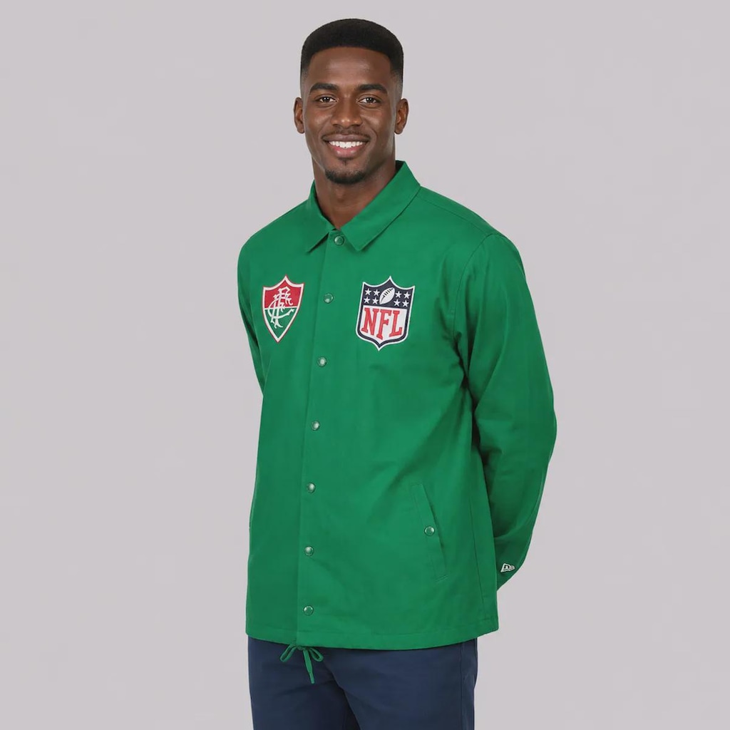 Imagem 2 do produto Jaqueta New Era Fluminense NFL Brasil Game 2026 Coach Masculina