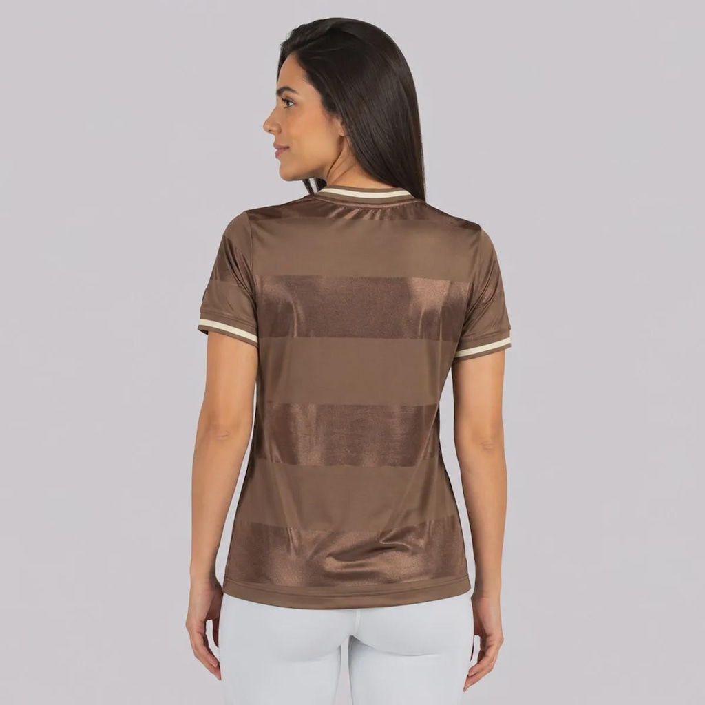 Imagem 4 do produto Camisa Baby Look do Flamengo Jacquard Feminina