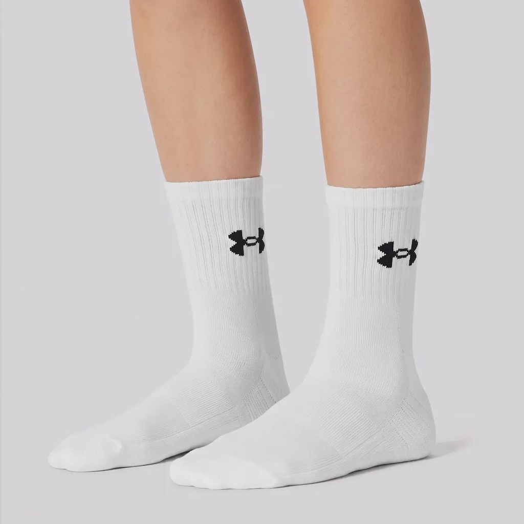 Imagem 1 do produto Kit 3 Pares de Meia Cano Alto Under Armour Tripack Feminina