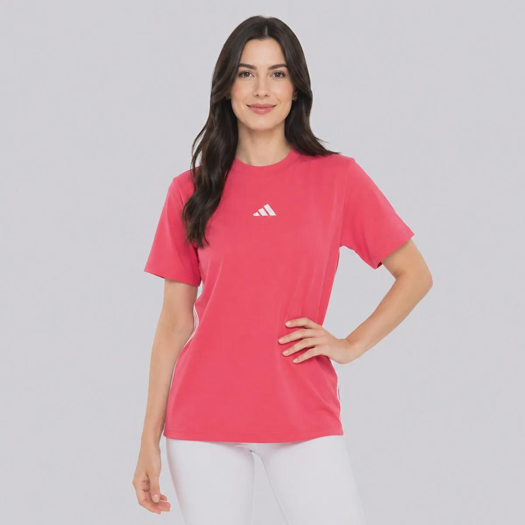 Imagem 1 do produto Camiseta adidas Essentials 3 Stripes Feminina