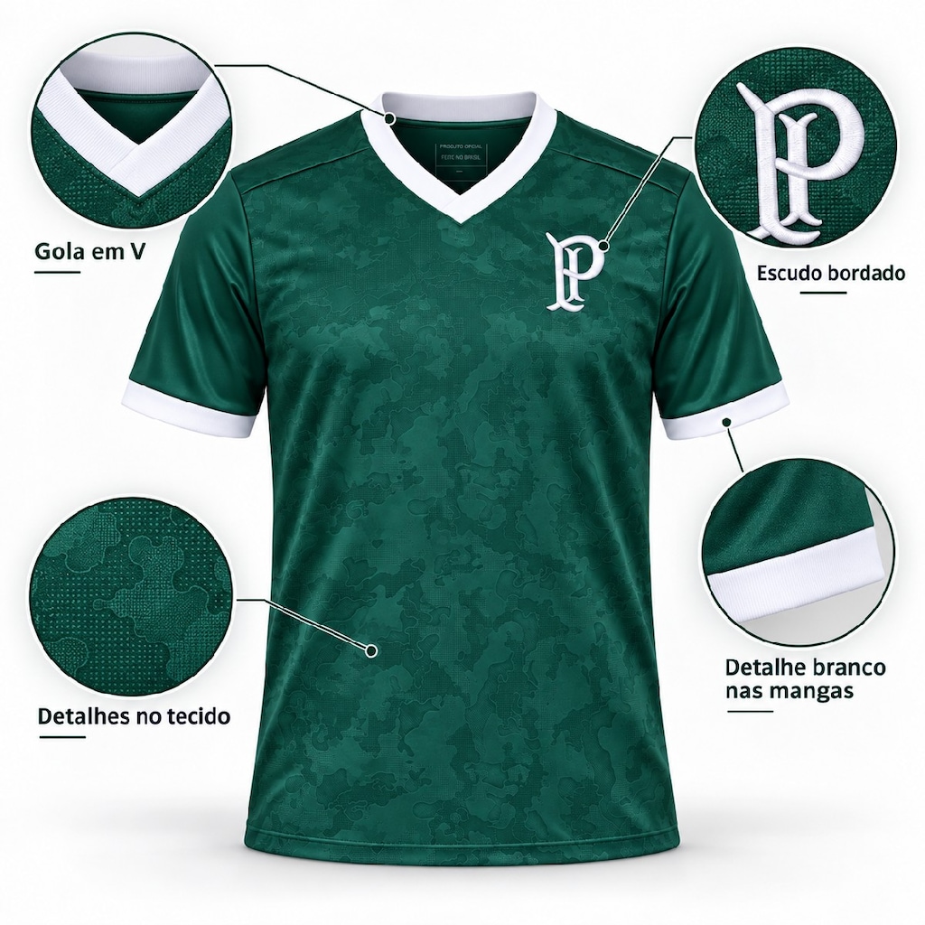 Imagem 4 do produto Camisa do Palmeiras Elite Betel - Masculina