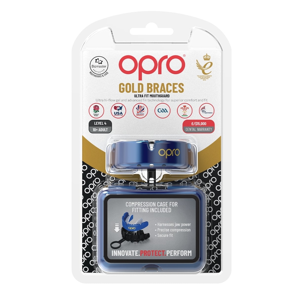 Imagem 2 do produto Protetor Bucal OPRO Self-Fit GEN5 GOLD BRACES
