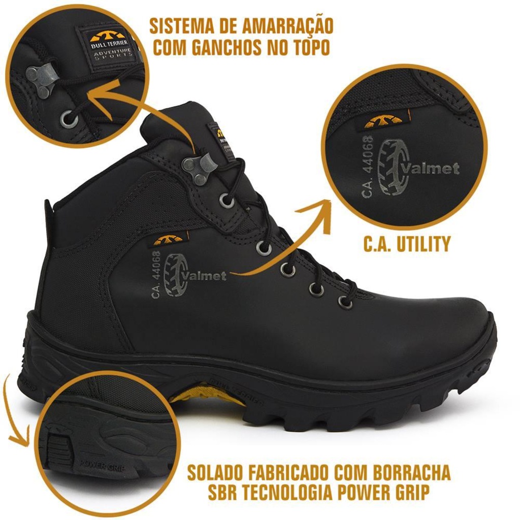 Imagem 5 do produto Bota Masculina Bull Terrier Adventure Couro Trilha