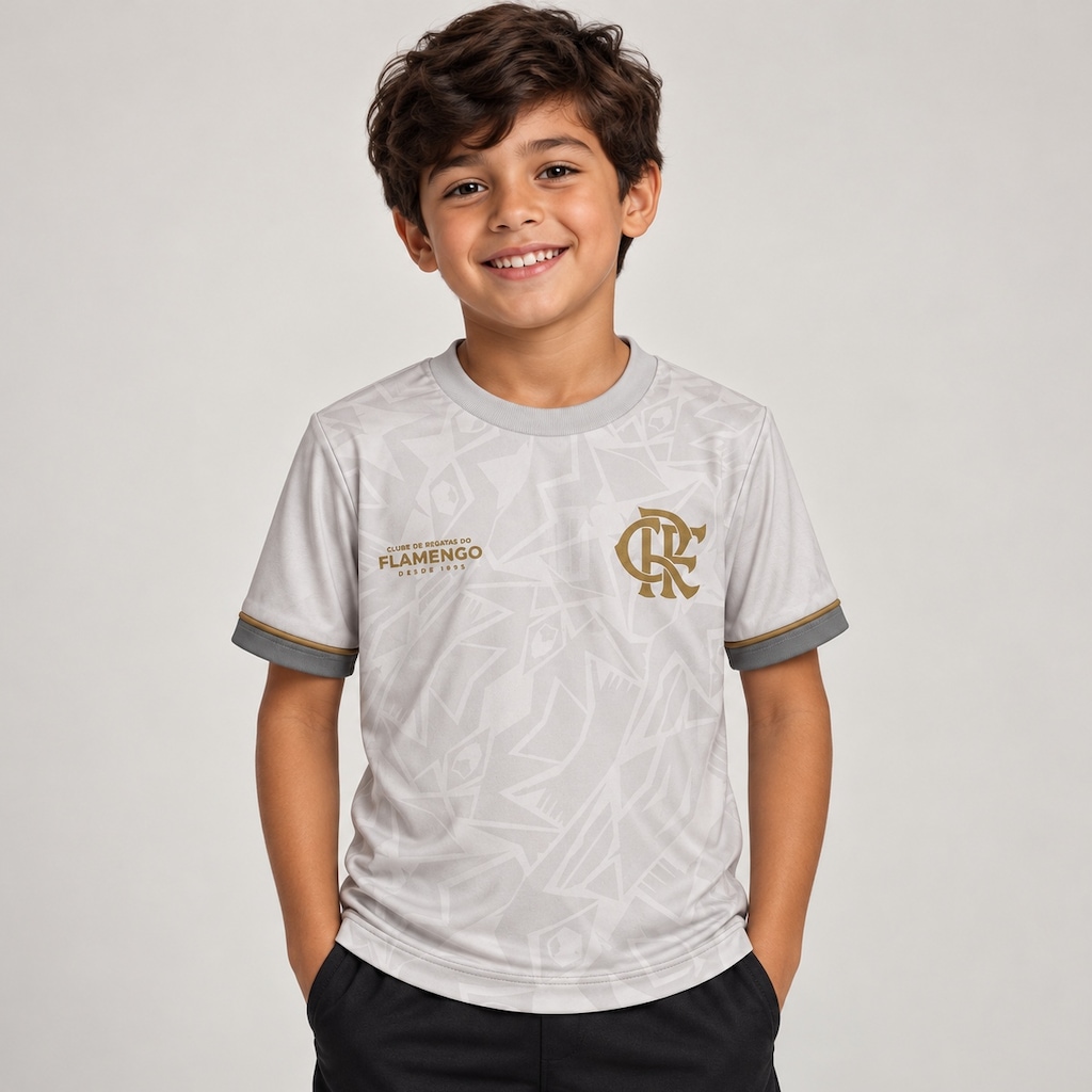 Imagem 2 do produto Camisa do Flamengo Basic Solares Braziline - Infantil