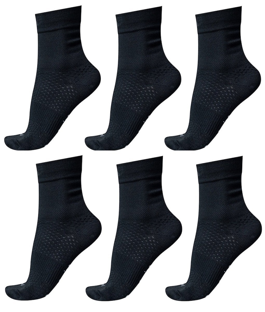 Imagem 1 do produto Kit 6 Pares de Meia Cano Médio HUPI Fun Poliamida Corrida Tamanho 36-42 Adulto