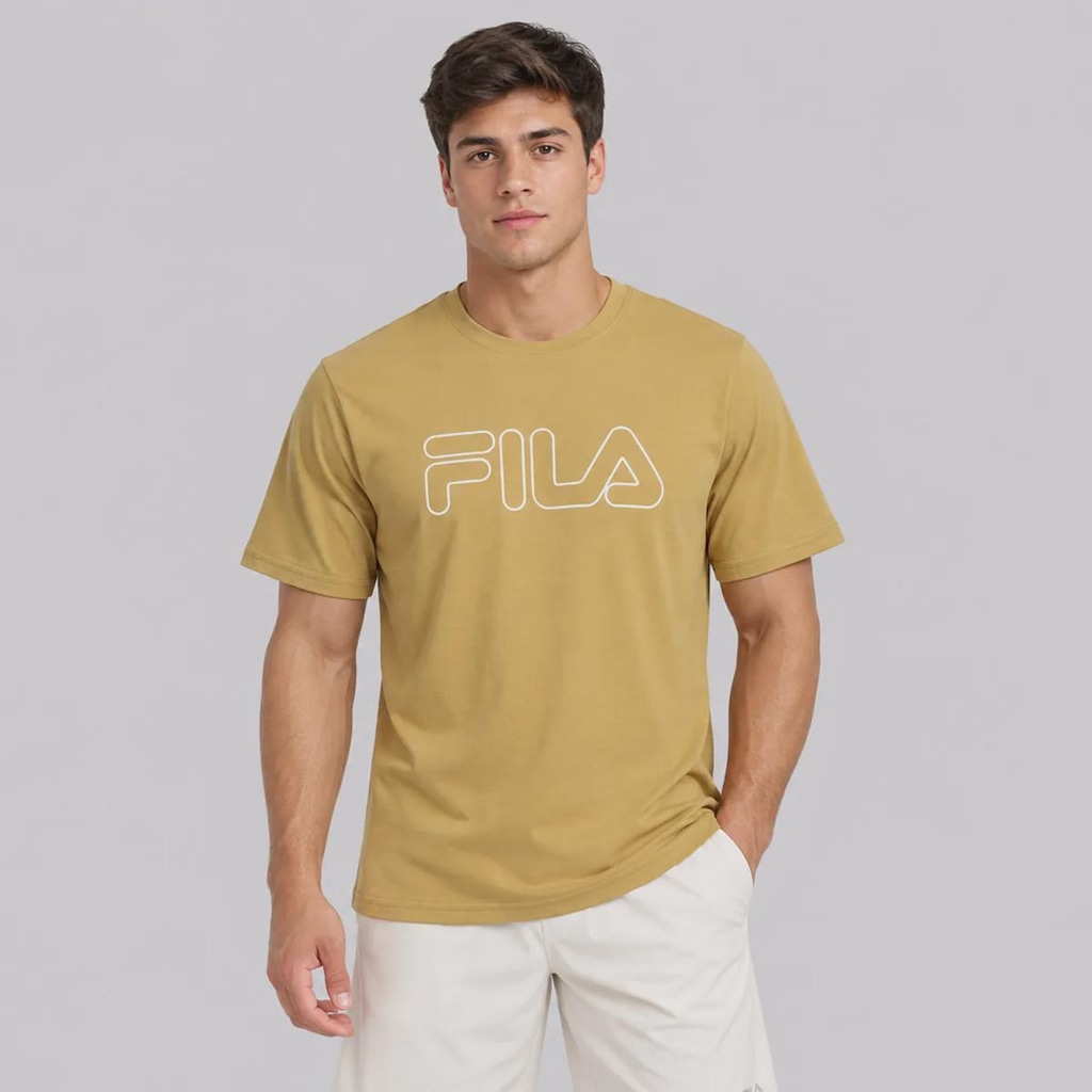 Imagem 1 do produto Camiseta Fila Regular Letter Outline Masculina