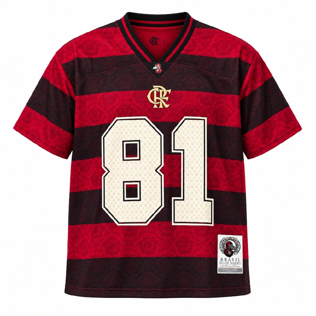 Imagem 1 do produto Camisa do Flamengo 1981 American Football Coimbra - Masculina