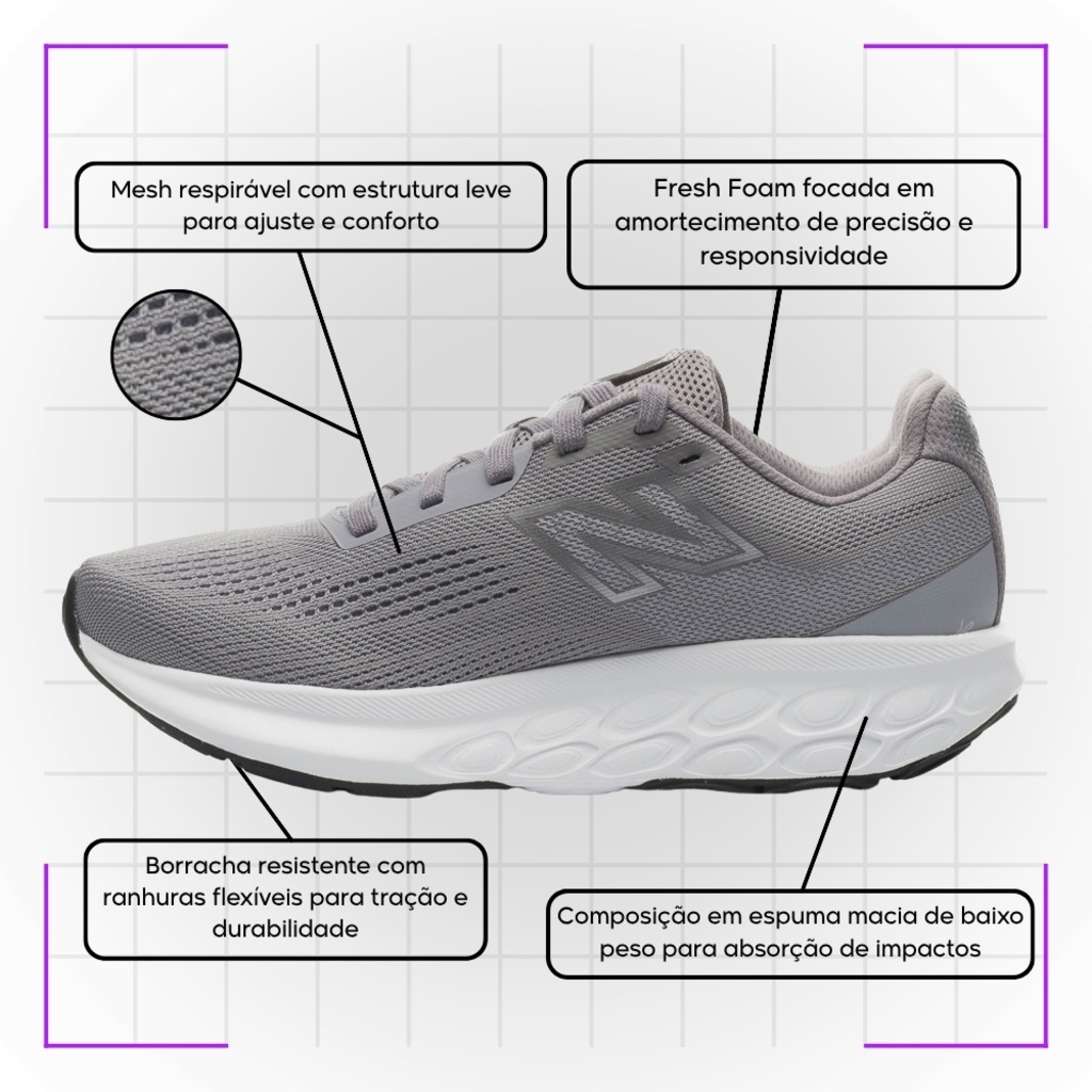 Imagem 5 do produto Tênis Feminino New Balance Fresh Foam 520 V9
