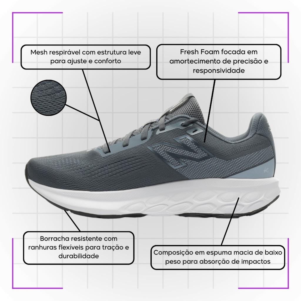 Imagem 5 do produto Tênis Masculino New Balance Fresh Foam 520 V9