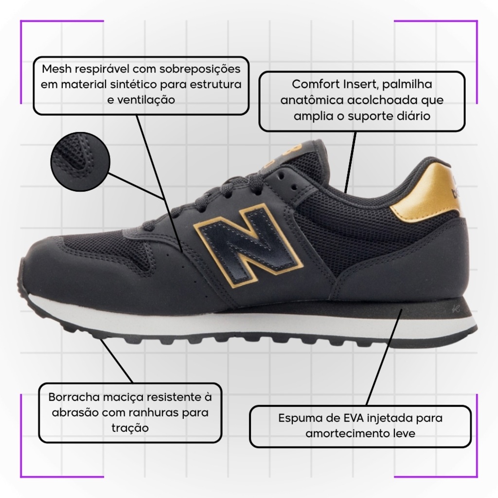 Imagem 4 do produto Tênis Feminino New Balance 500V2