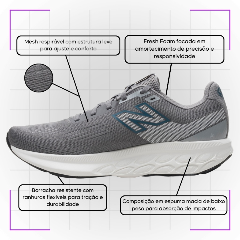 Imagem 5 do produto Tênis Masculino New Balance Fresh Foam 520 V9