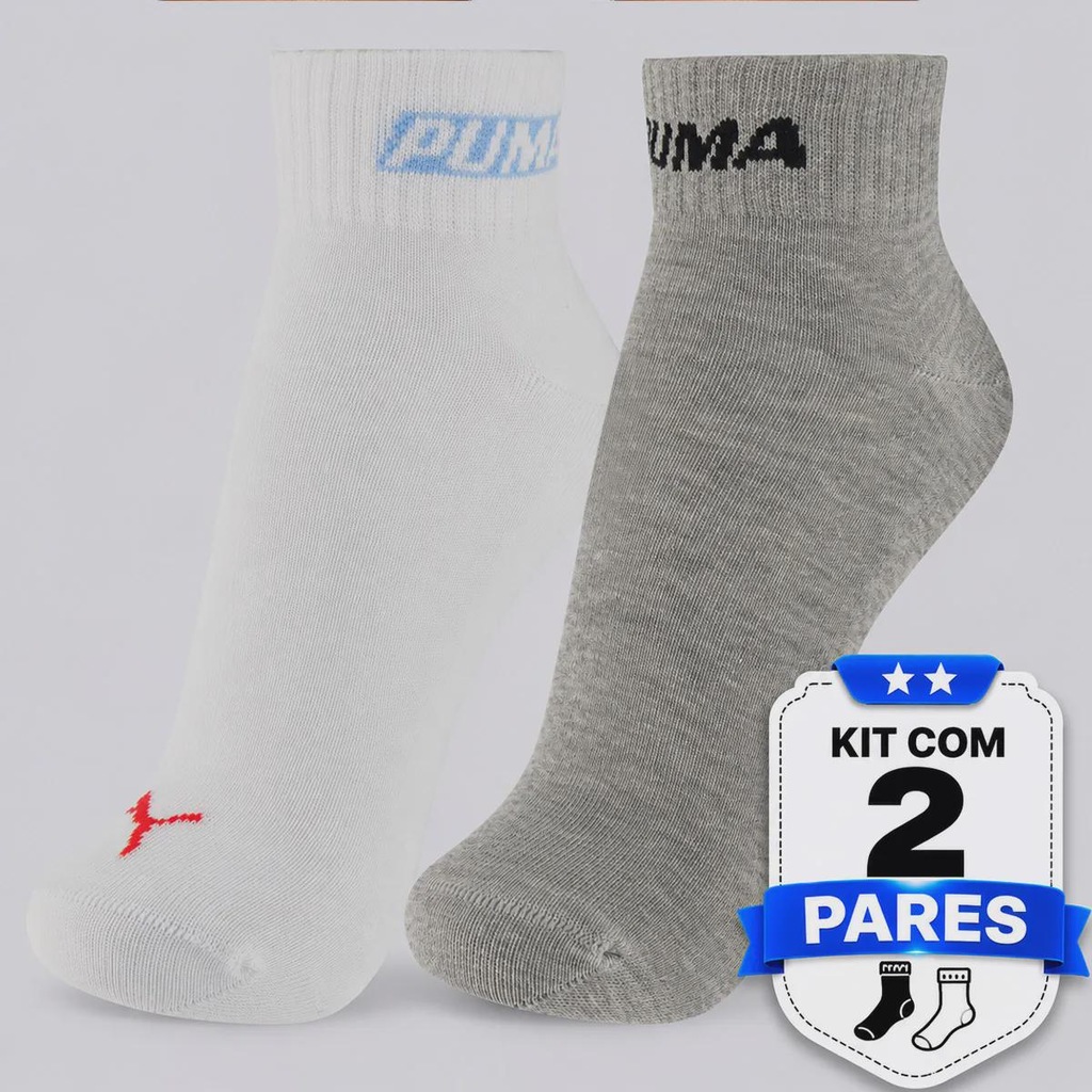 Imagem 5 do produto Kit 2 Pares de Meia Cano Baixo Puma Masculino