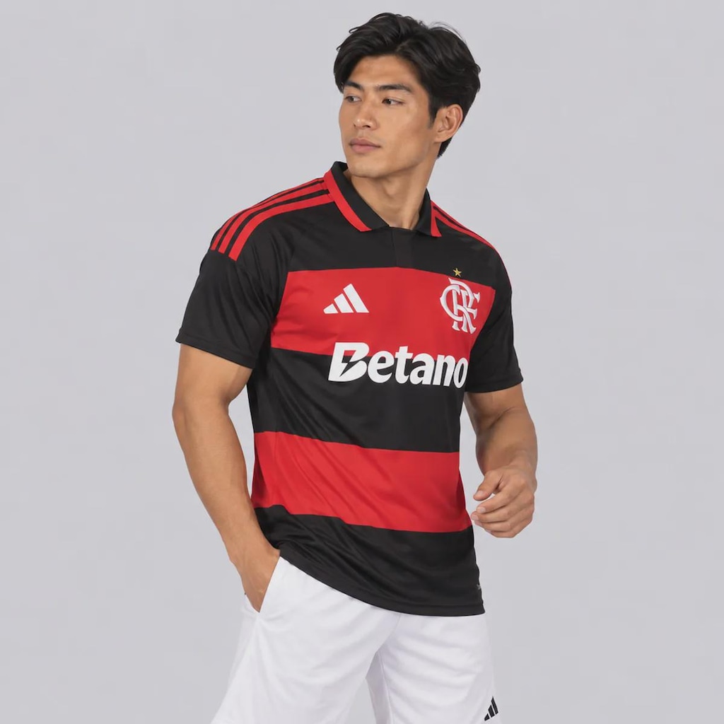 Imagem 2 do produto Camisa do Flamengo I 26/27 com Patrocínio adidas Masculina
