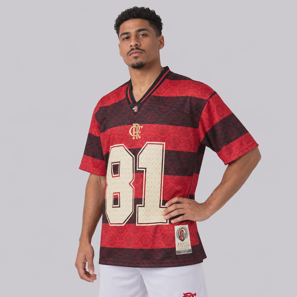 Imagem 2 do produto Camisa do Flamengo Football Oversized Rubro Negro Masculina