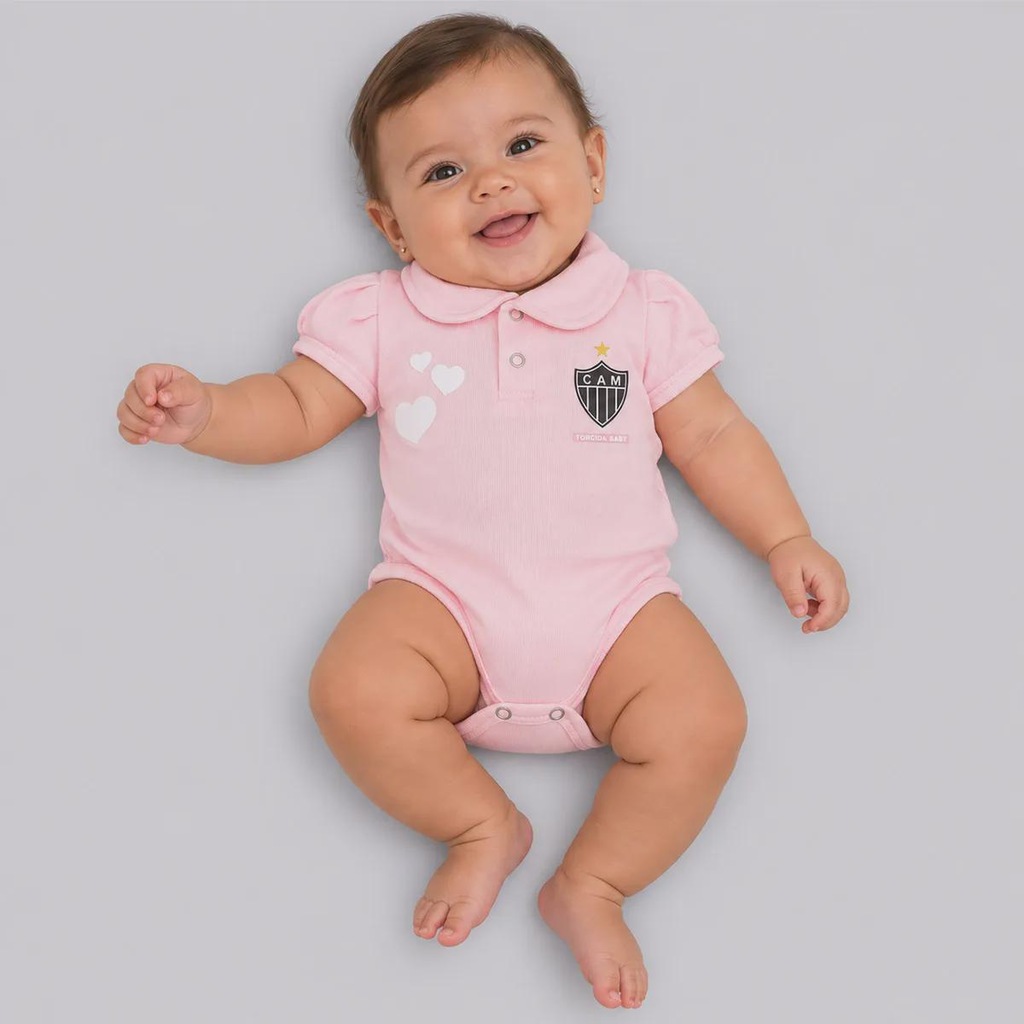 Imagem 1 do produto Body Polo Escudo Atlético Mineiro Infantil