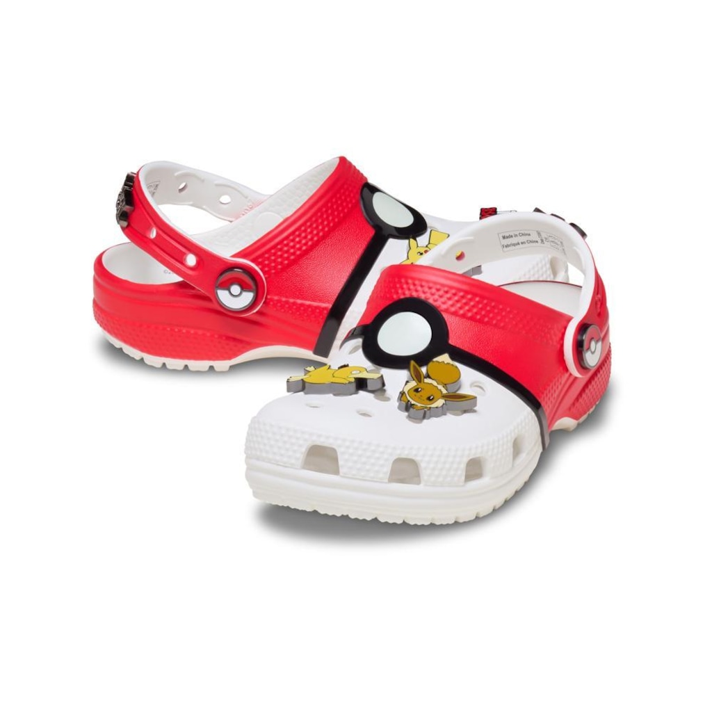 Imagem 4 do produto Sandália Infantil Crocs Pokemon Poke Ball Classic Clog T