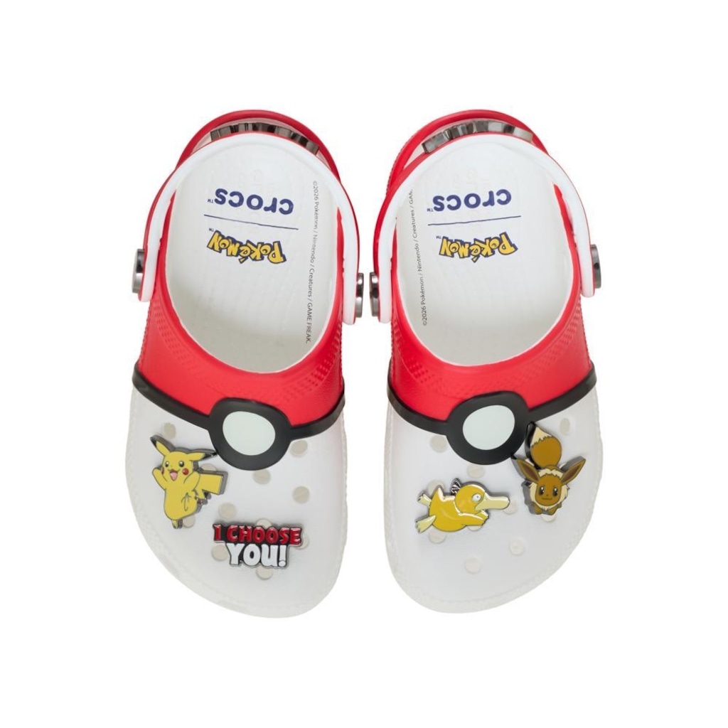Imagem 5 do produto Sandália Infantil Crocs Pokemon Poke Ball Classic Clog T
