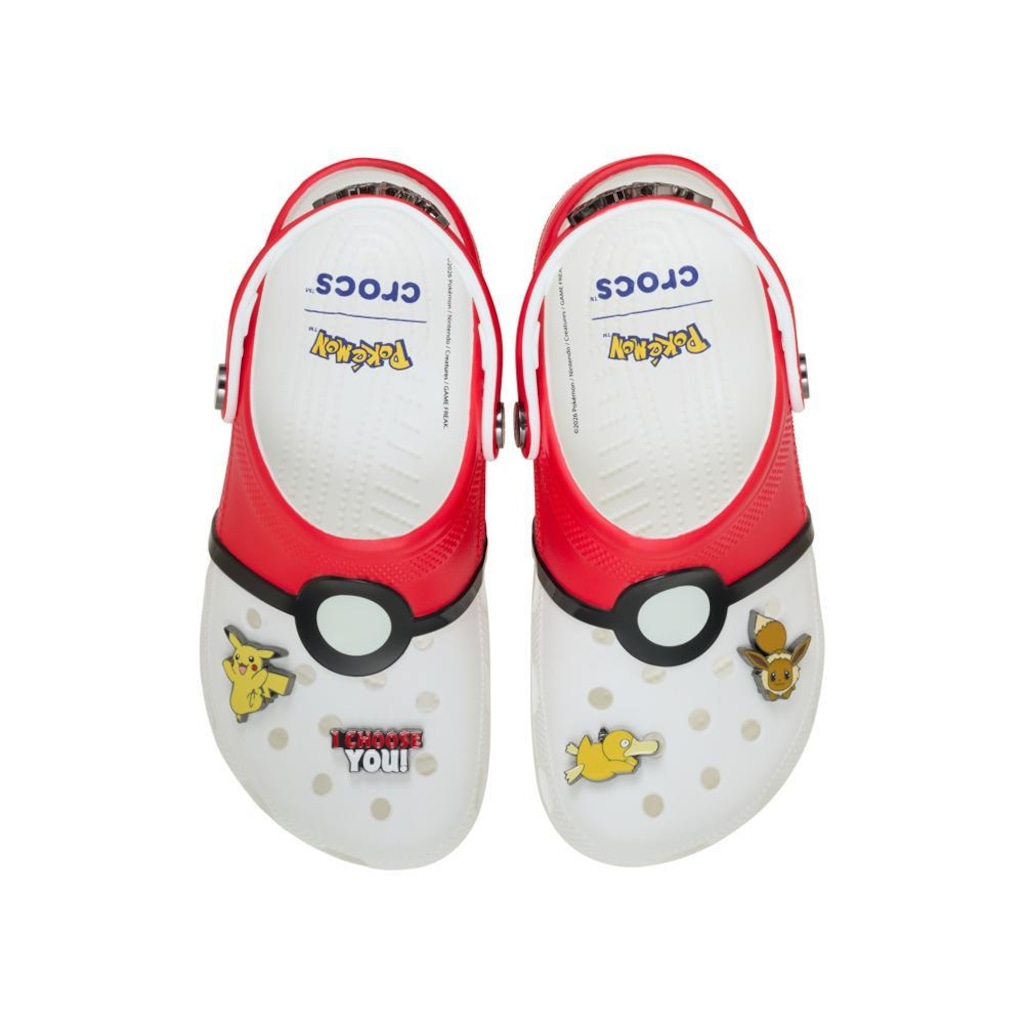 Imagem 5 do produto Sandália Unissex Crocs Pokemon Poke Ball Classic Clog Multi