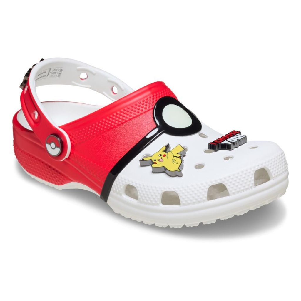 Imagem 2 do produto Sandália Infantil Crocs Pokemon Poke Ball Classic Clog K