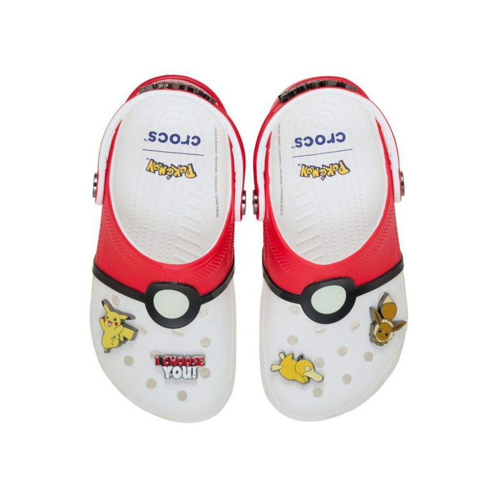 Imagem 5 do produto Sandália Infantil Crocs Pokemon Poke Ball Classic Clog K