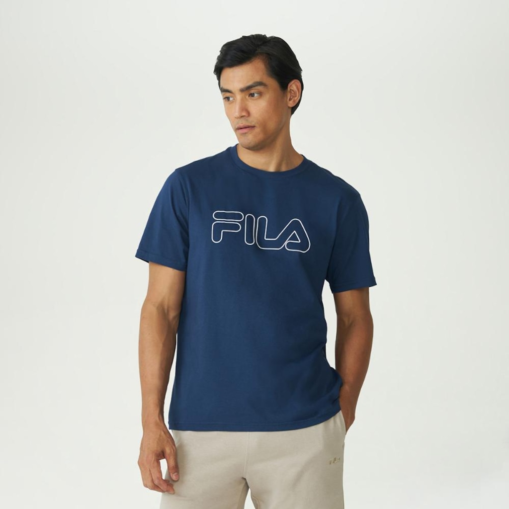 Imagem 1 do produto Camiseta Fila Regular Letter Outline Masculina