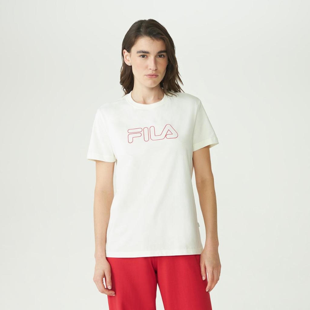 Imagem 1 do produto Camiseta Fila Regular Basic Outline Feminina