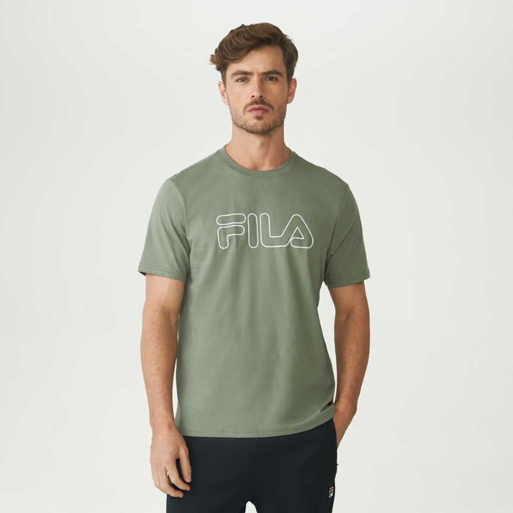 Imagem 1 do produto Camiseta Fila Regular Letter Outline Masculina
