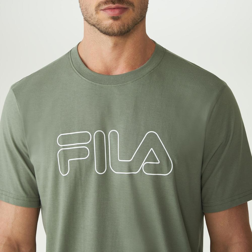 Imagem 3 do produto Camiseta Fila Regular Letter Outline Masculina