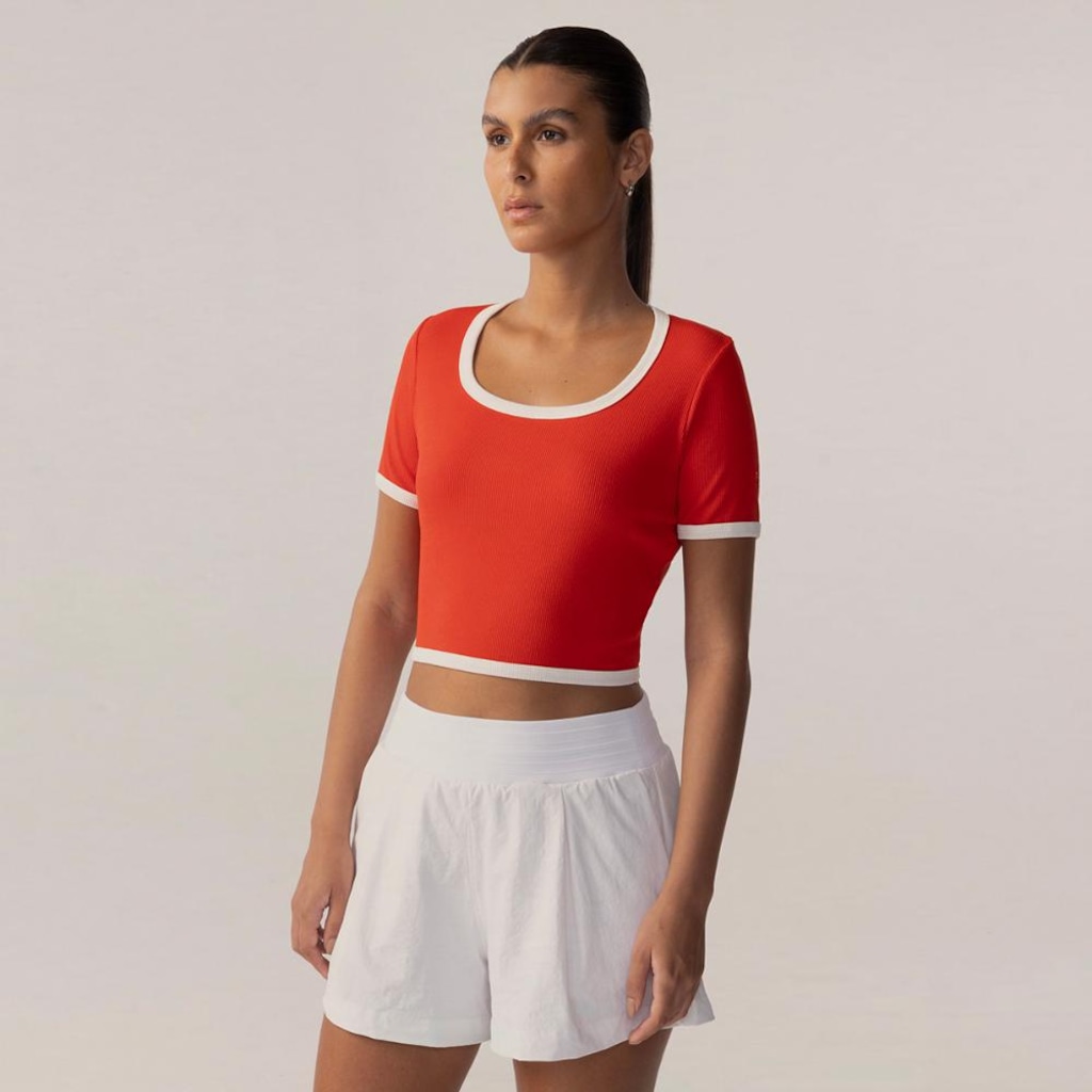 Imagem 1 do produto Blusa Fila Cropped Rib Feminina