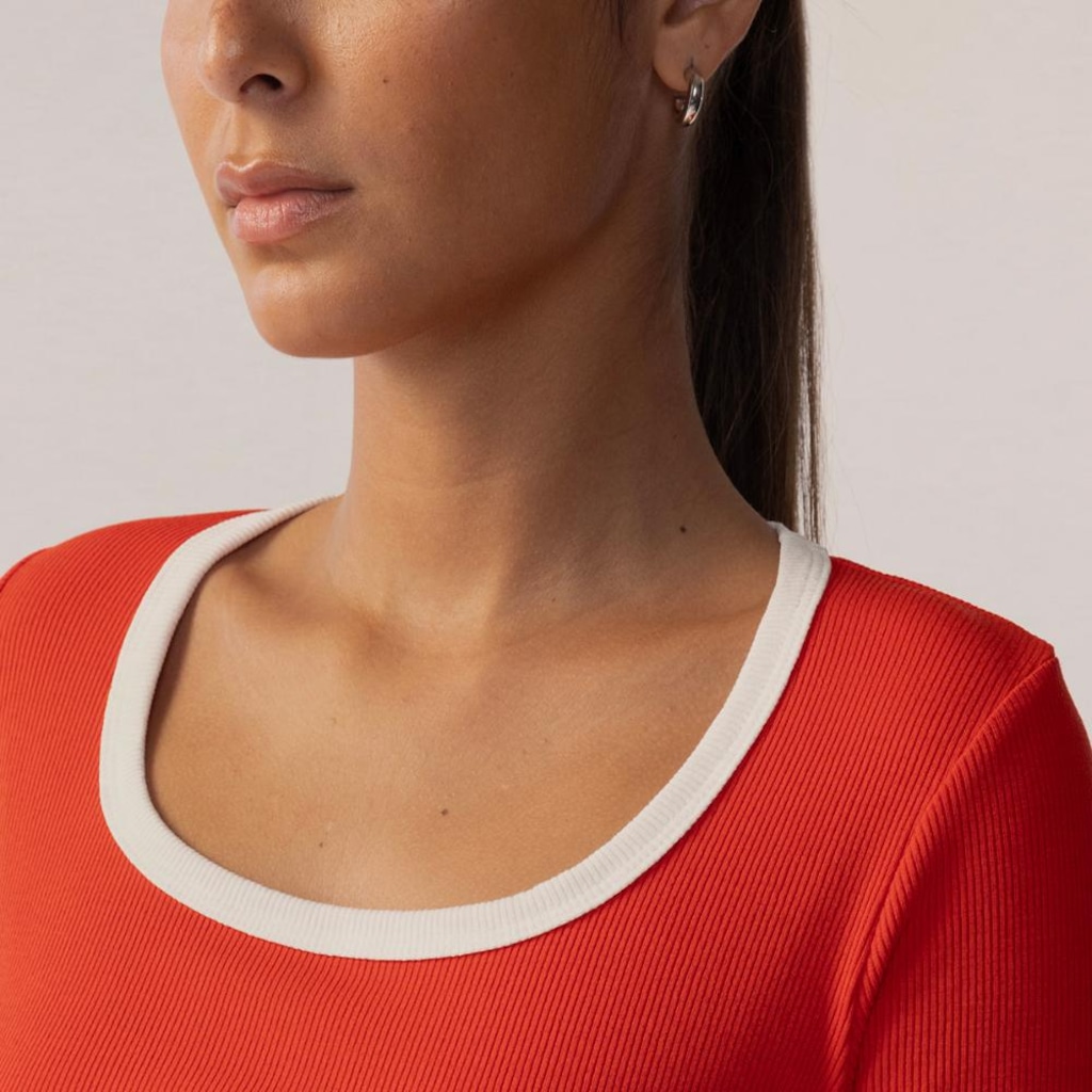 Imagem 4 do produto Blusa Fila Cropped Rib Feminina